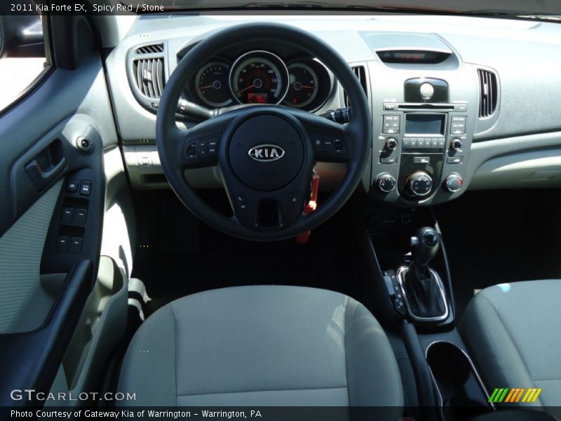 Spicy Red / Stone 2011 Kia Forte EX