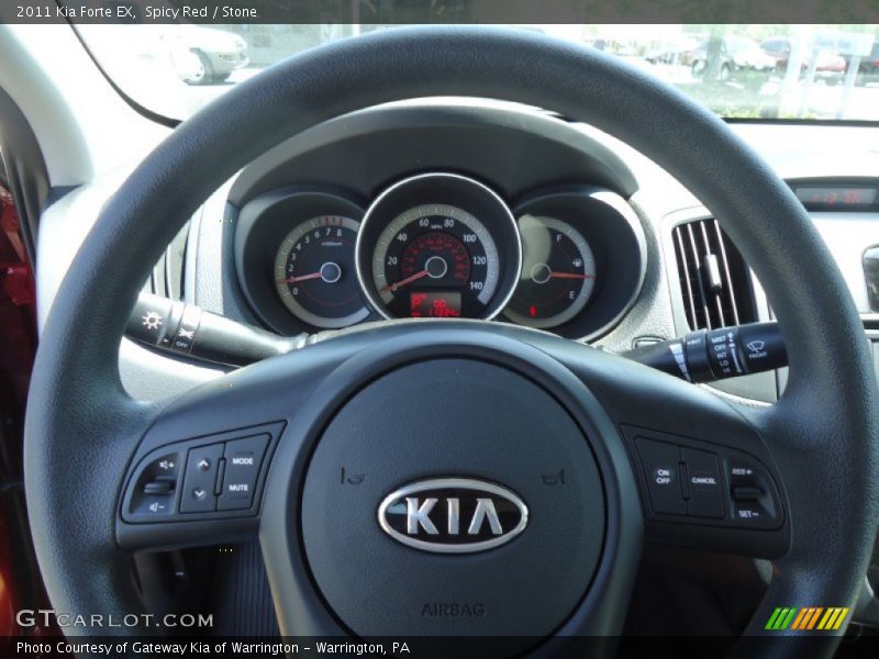 Spicy Red / Stone 2011 Kia Forte EX