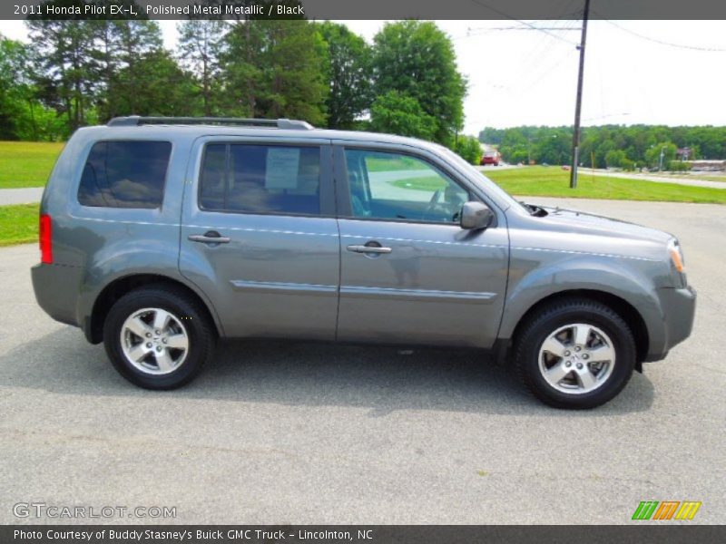 Polished Metal Metallic / Black 2011 Honda Pilot EX-L