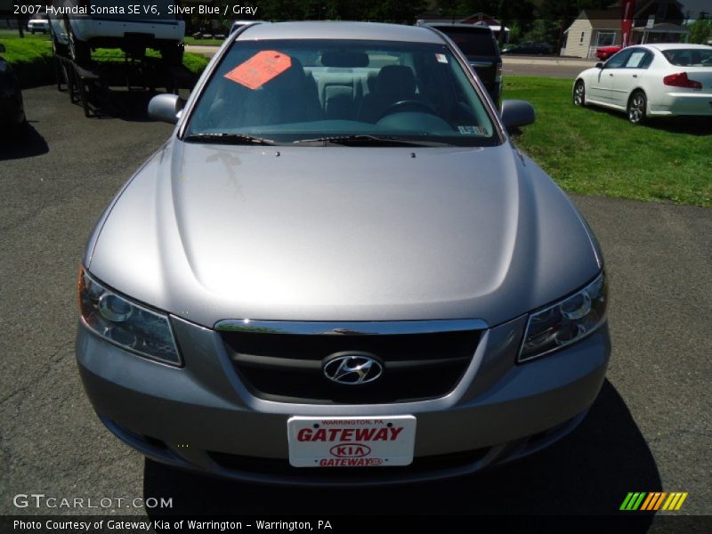 Silver Blue / Gray 2007 Hyundai Sonata SE V6