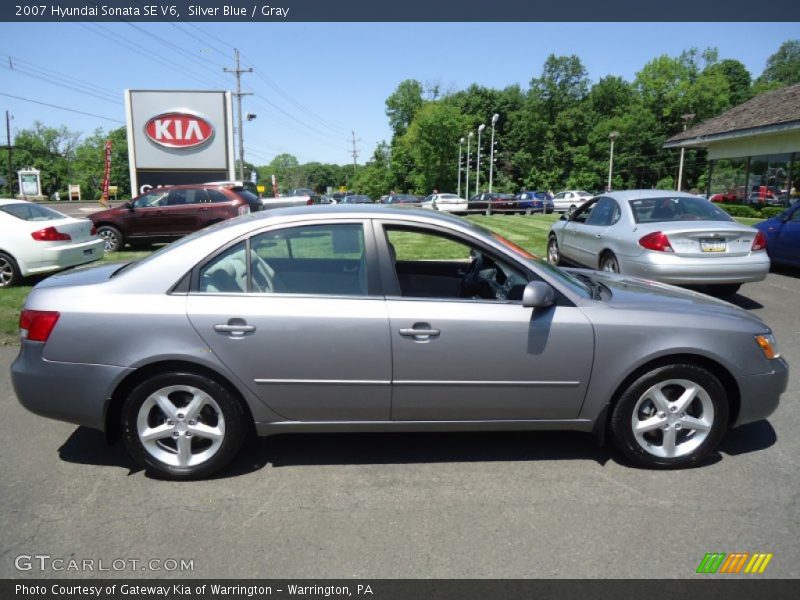 Silver Blue / Gray 2007 Hyundai Sonata SE V6