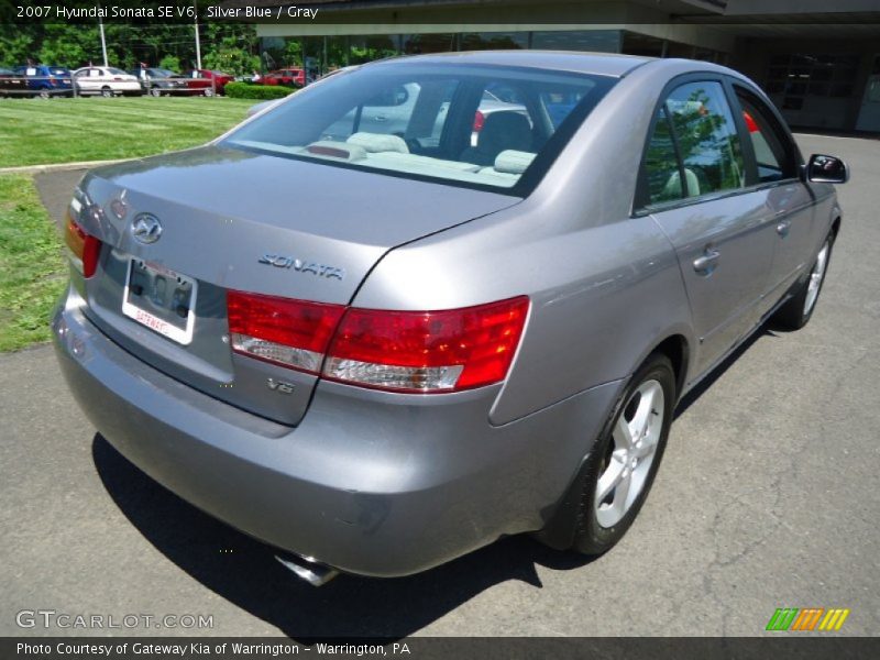 Silver Blue / Gray 2007 Hyundai Sonata SE V6