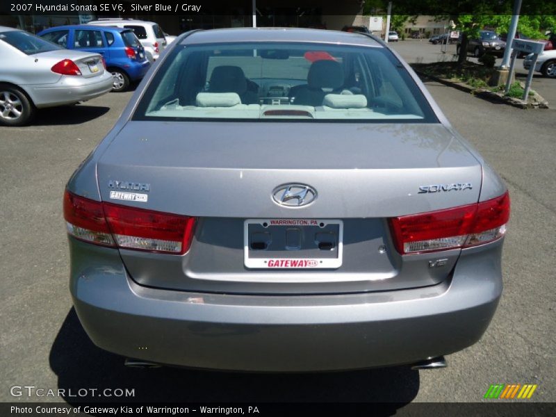 Silver Blue / Gray 2007 Hyundai Sonata SE V6