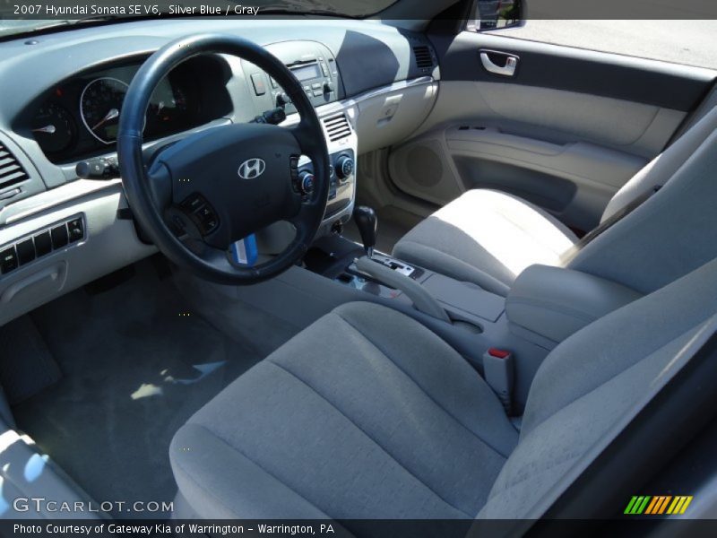 Silver Blue / Gray 2007 Hyundai Sonata SE V6