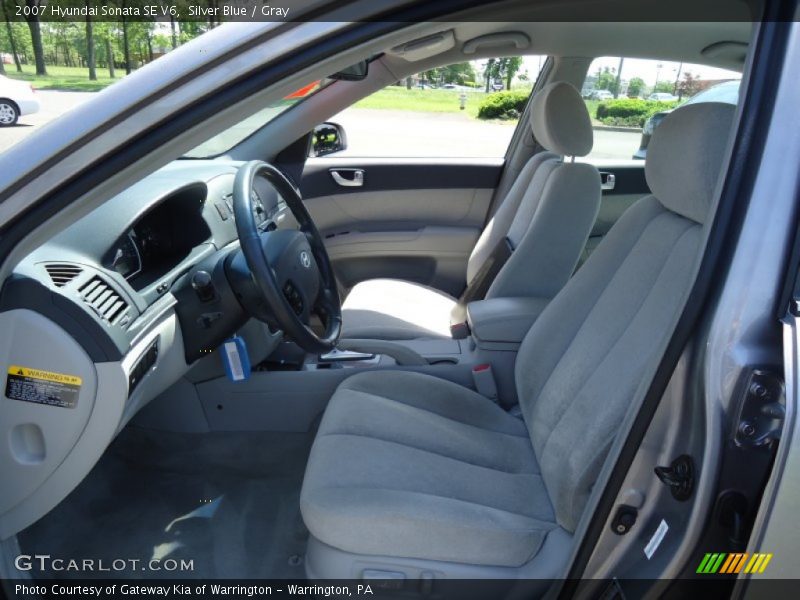 Silver Blue / Gray 2007 Hyundai Sonata SE V6