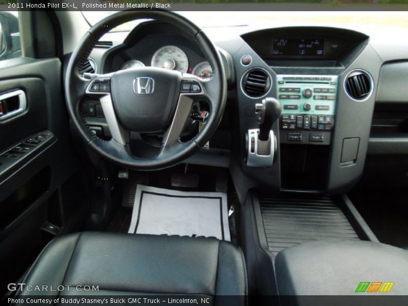 Polished Metal Metallic / Black 2011 Honda Pilot EX-L