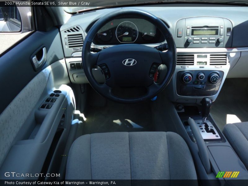 Silver Blue / Gray 2007 Hyundai Sonata SE V6