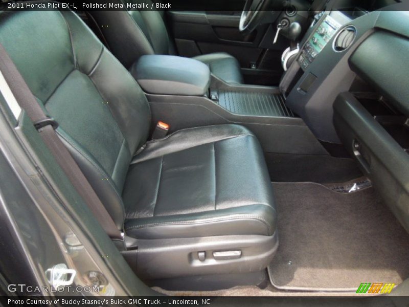 Polished Metal Metallic / Black 2011 Honda Pilot EX-L