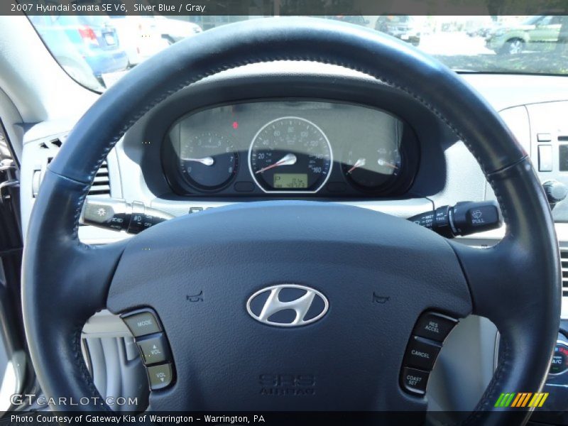 Silver Blue / Gray 2007 Hyundai Sonata SE V6
