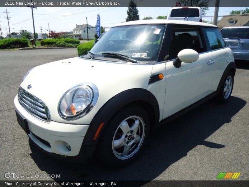 Pepper White / Grey/Carbon Black 2010 Mini Cooper Hardtop