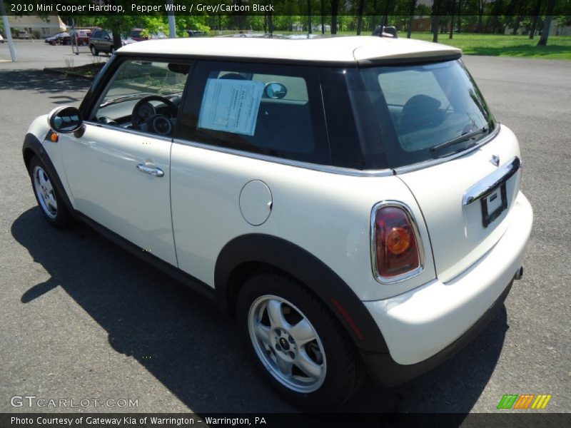 Pepper White / Grey/Carbon Black 2010 Mini Cooper Hardtop