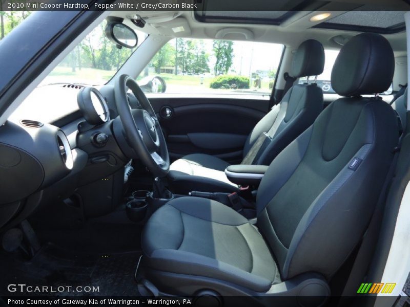 Pepper White / Grey/Carbon Black 2010 Mini Cooper Hardtop