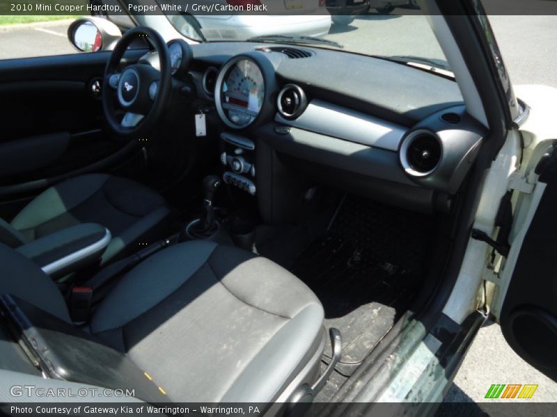 Pepper White / Grey/Carbon Black 2010 Mini Cooper Hardtop