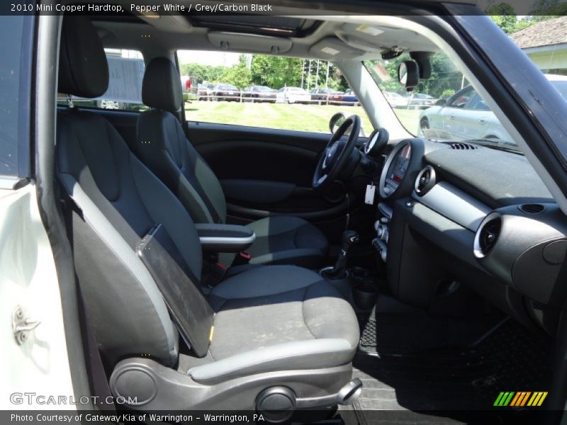 Pepper White / Grey/Carbon Black 2010 Mini Cooper Hardtop