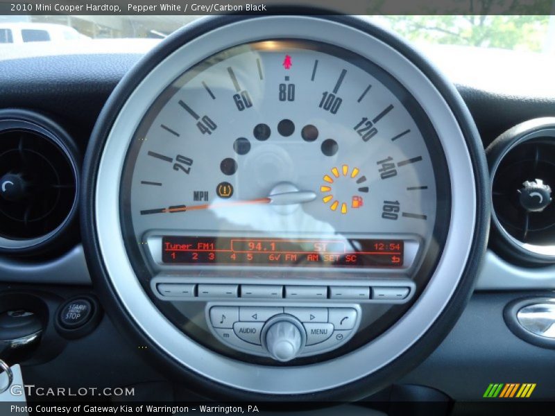 Pepper White / Grey/Carbon Black 2010 Mini Cooper Hardtop