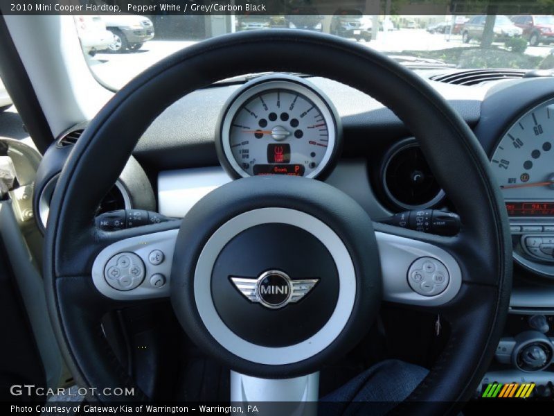 Pepper White / Grey/Carbon Black 2010 Mini Cooper Hardtop