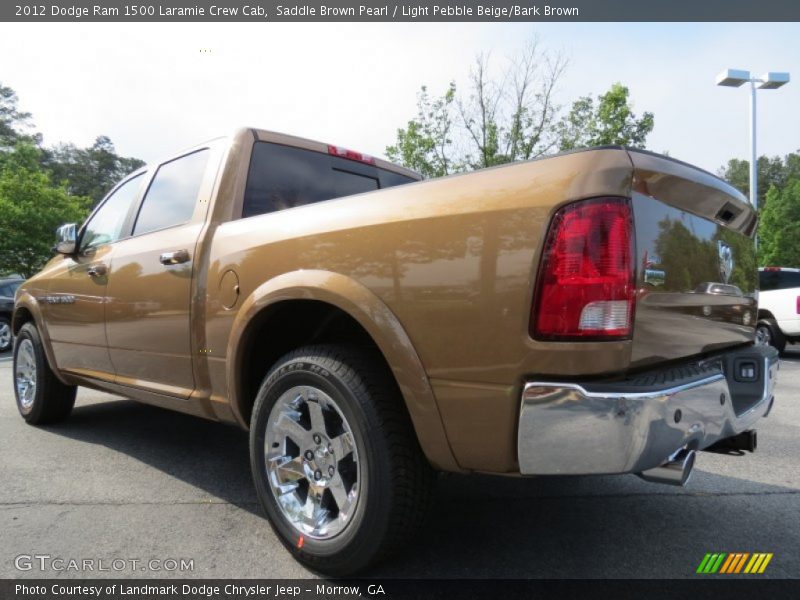 Saddle Brown Pearl / Light Pebble Beige/Bark Brown 2012 Dodge Ram 1500 Laramie Crew Cab