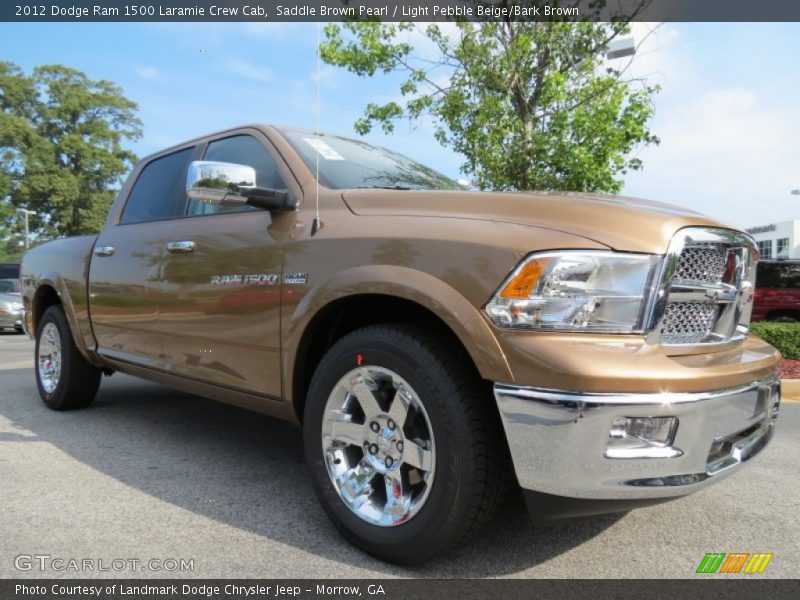 Front 3/4 View of 2012 Ram 1500 Laramie Crew Cab