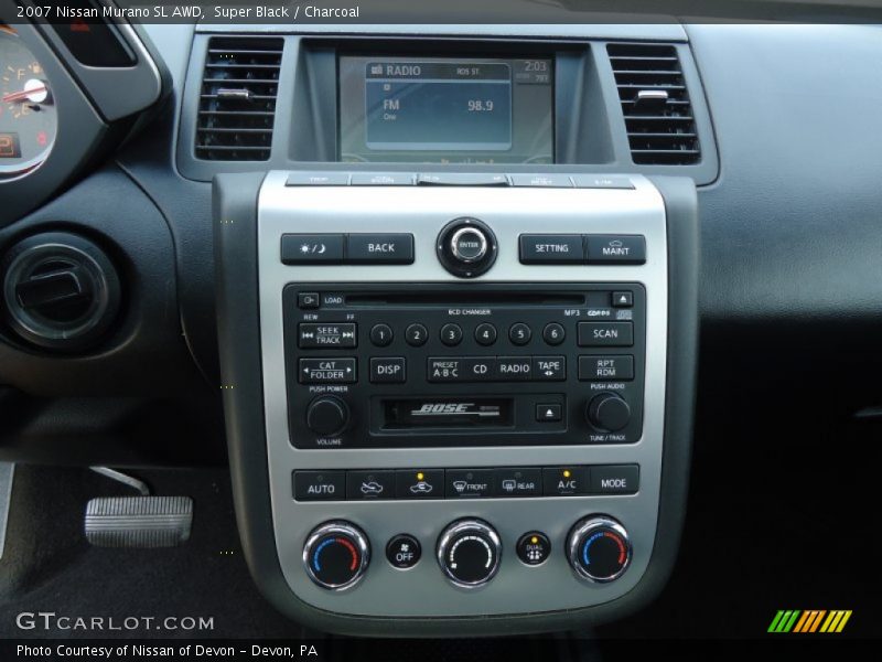 Super Black / Charcoal 2007 Nissan Murano SL AWD