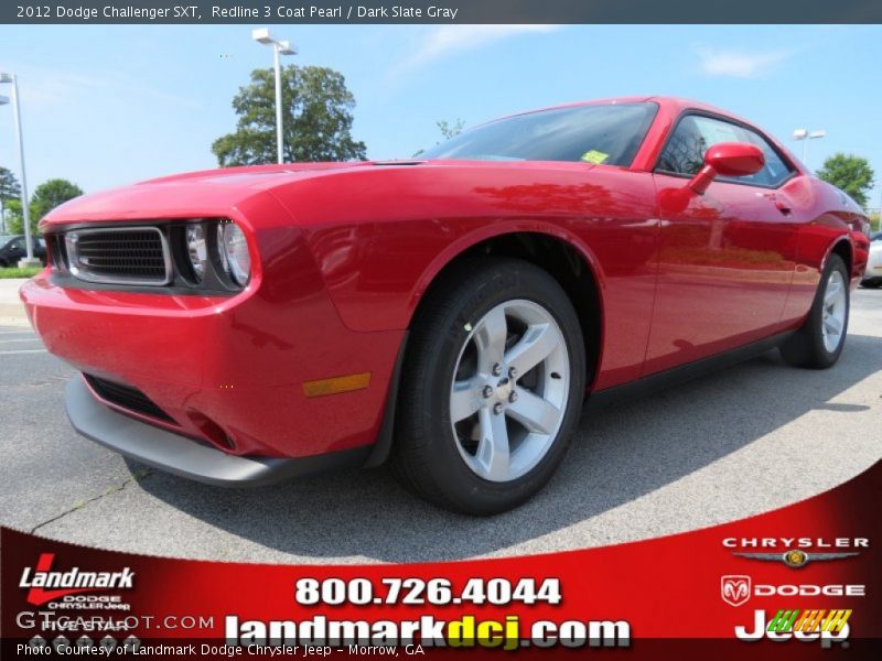 Redline 3 Coat Pearl / Dark Slate Gray 2012 Dodge Challenger SXT