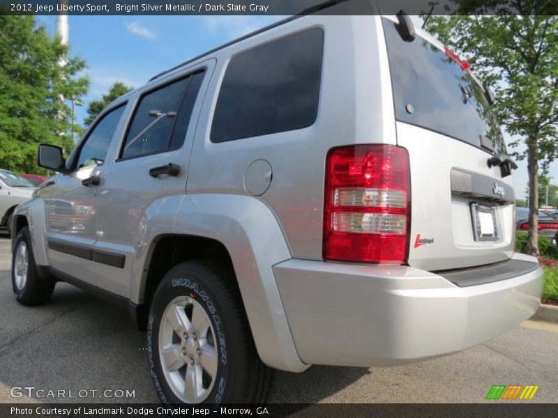 Bright Silver Metallic / Dark Slate Gray 2012 Jeep Liberty Sport