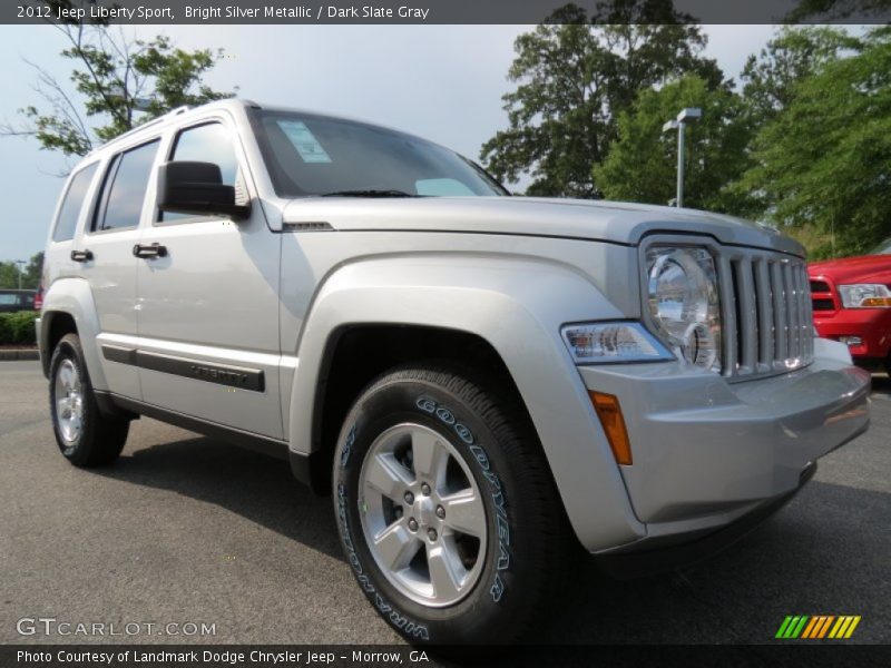 Bright Silver Metallic / Dark Slate Gray 2012 Jeep Liberty Sport