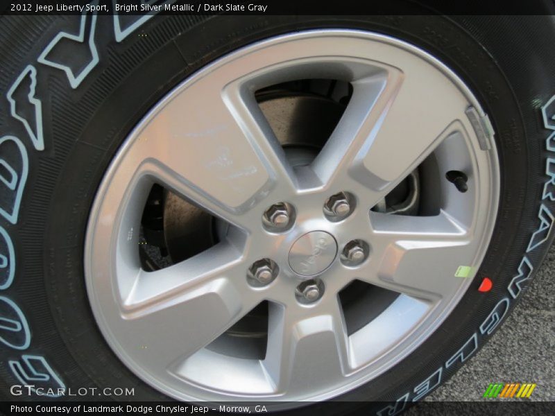 Bright Silver Metallic / Dark Slate Gray 2012 Jeep Liberty Sport