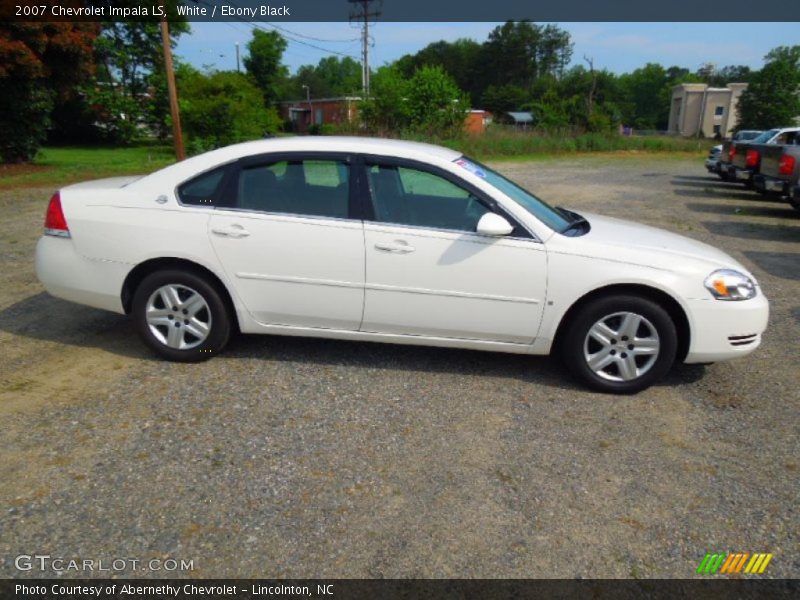 White / Ebony Black 2007 Chevrolet Impala LS