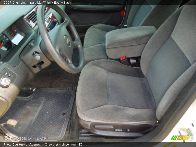 White / Ebony Black 2007 Chevrolet Impala LS