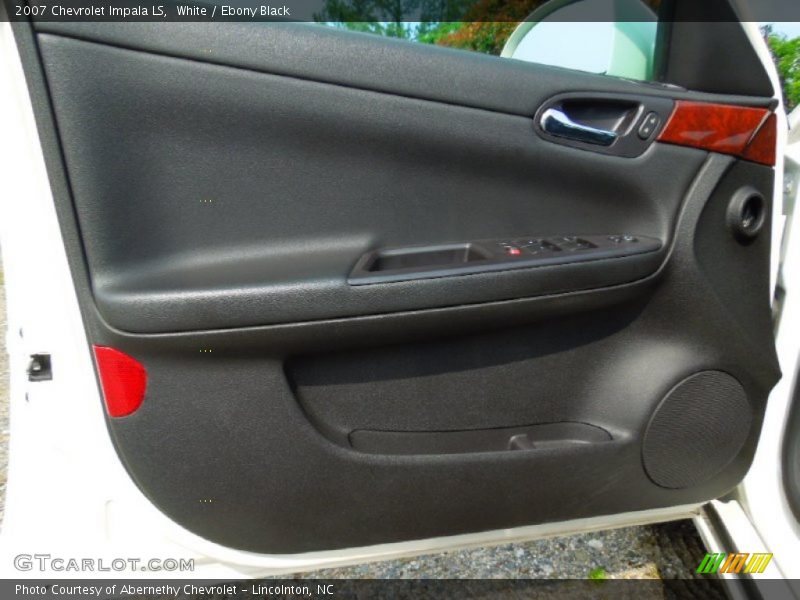 White / Ebony Black 2007 Chevrolet Impala LS