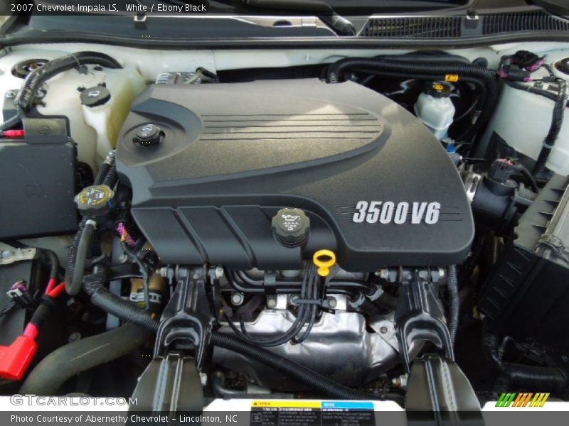 White / Ebony Black 2007 Chevrolet Impala LS