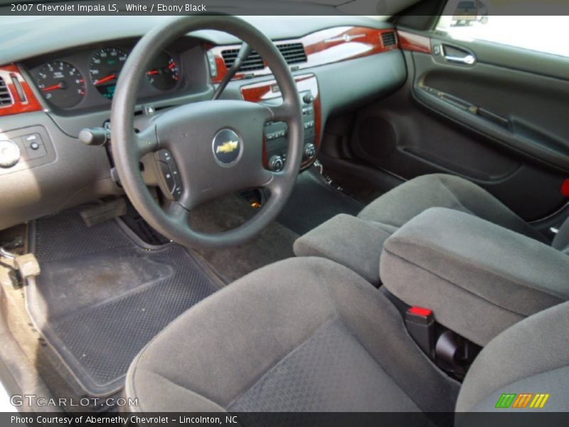 White / Ebony Black 2007 Chevrolet Impala LS
