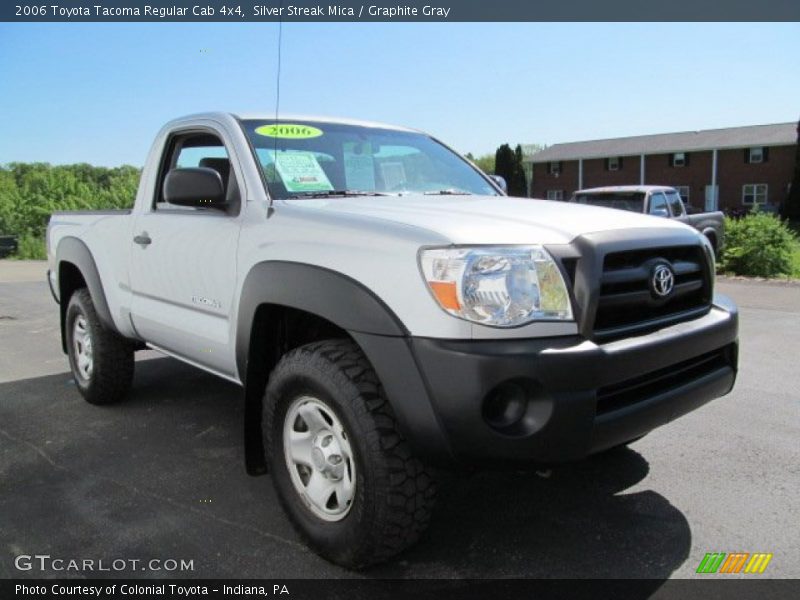 Silver Streak Mica / Graphite Gray 2006 Toyota Tacoma Regular Cab 4x4