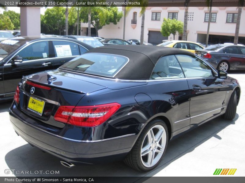 Lunar Blue Metallic / Almond/Mocha 2012 Mercedes-Benz E 350 Cabriolet