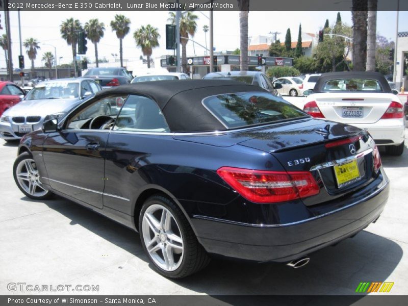 Lunar Blue Metallic / Almond/Mocha 2012 Mercedes-Benz E 350 Cabriolet