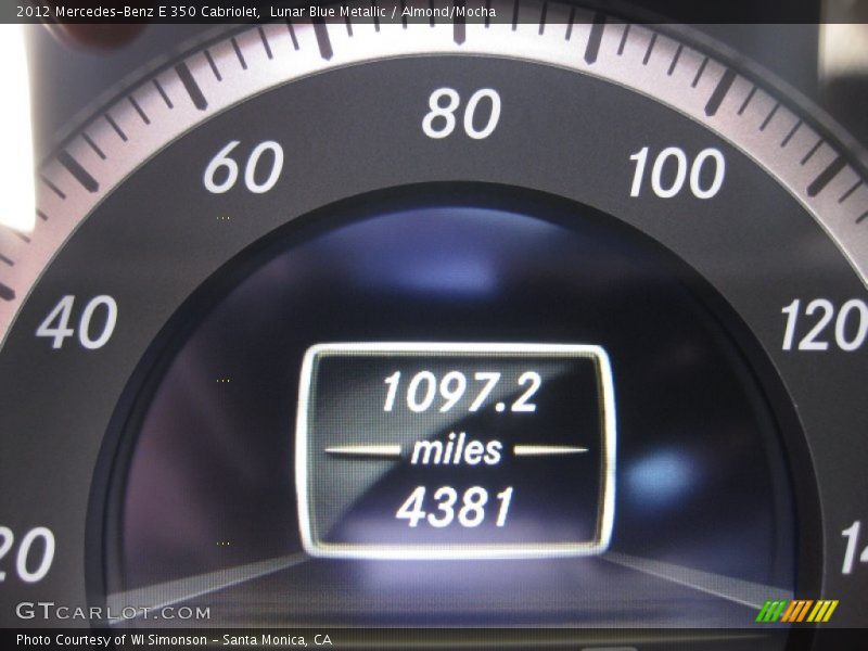 Lunar Blue Metallic / Almond/Mocha 2012 Mercedes-Benz E 350 Cabriolet