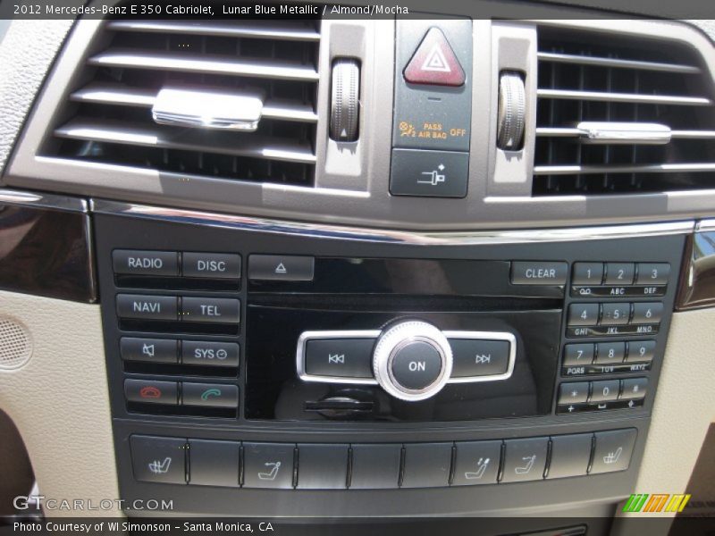 Lunar Blue Metallic / Almond/Mocha 2012 Mercedes-Benz E 350 Cabriolet