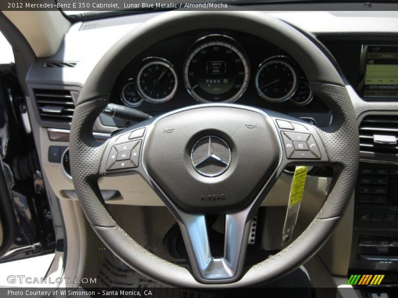 Lunar Blue Metallic / Almond/Mocha 2012 Mercedes-Benz E 350 Cabriolet