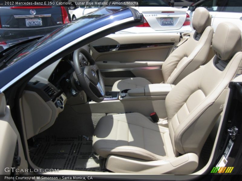 Lunar Blue Metallic / Almond/Mocha 2012 Mercedes-Benz E 350 Cabriolet