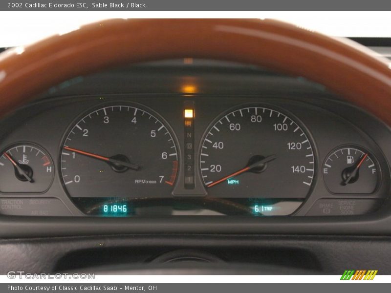 Sable Black / Black 2002 Cadillac Eldorado ESC