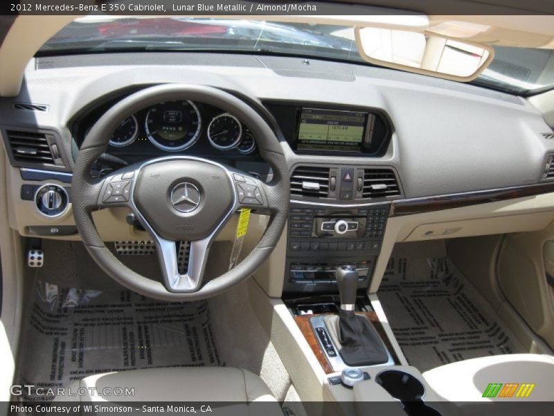 Lunar Blue Metallic / Almond/Mocha 2012 Mercedes-Benz E 350 Cabriolet