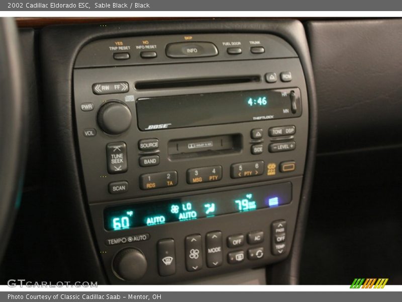 Sable Black / Black 2002 Cadillac Eldorado ESC