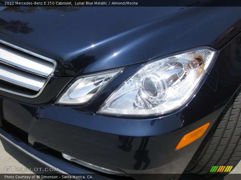 Lunar Blue Metallic / Almond/Mocha 2012 Mercedes-Benz E 350 Cabriolet
