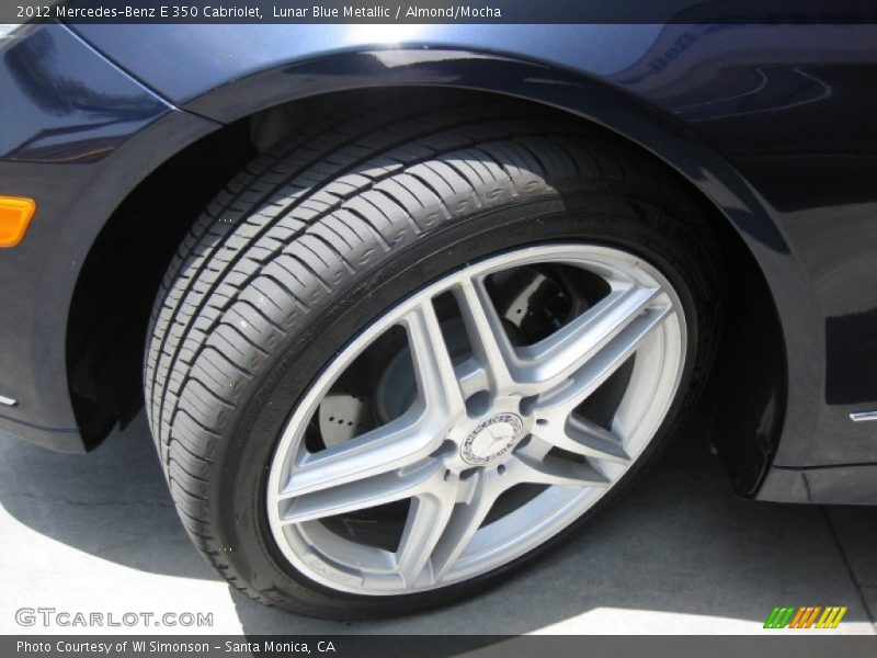 Lunar Blue Metallic / Almond/Mocha 2012 Mercedes-Benz E 350 Cabriolet