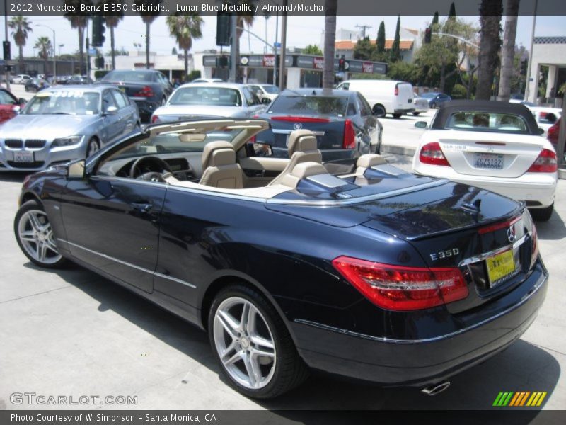 Lunar Blue Metallic / Almond/Mocha 2012 Mercedes-Benz E 350 Cabriolet