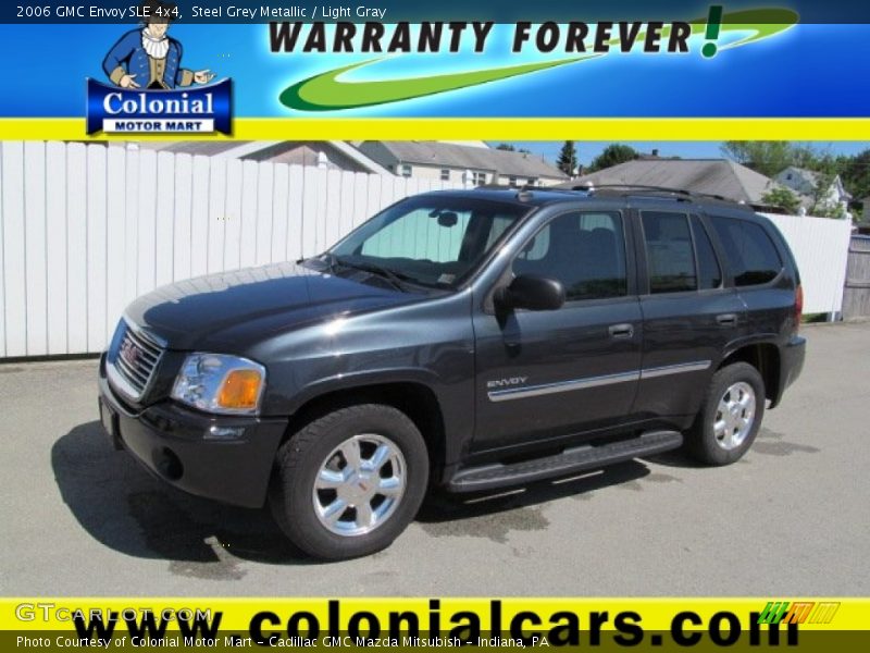 Steel Grey Metallic / Light Gray 2006 GMC Envoy SLE 4x4