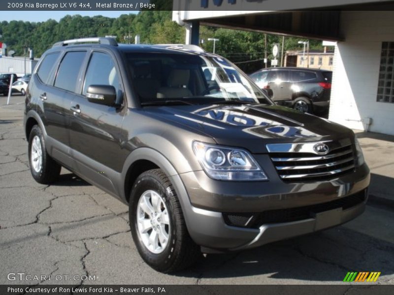 Metal Bronze / Beige 2009 Kia Borrego LX V6 4x4