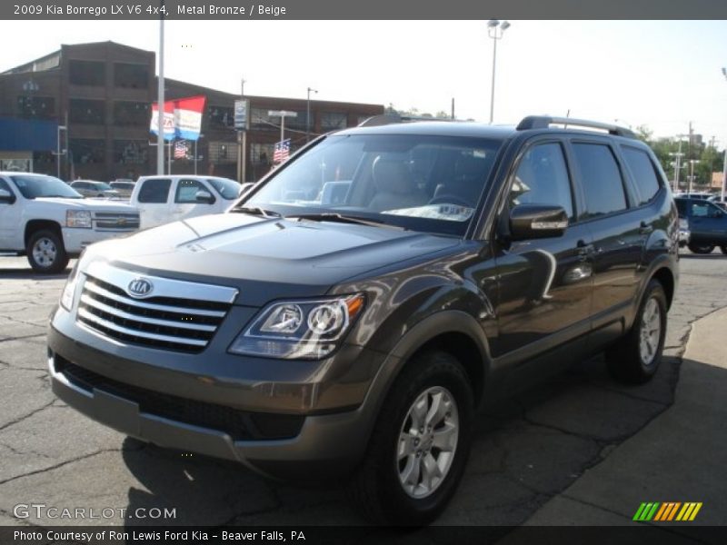 Metal Bronze / Beige 2009 Kia Borrego LX V6 4x4