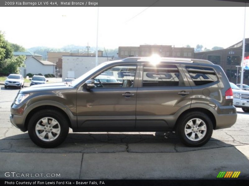 Metal Bronze / Beige 2009 Kia Borrego LX V6 4x4