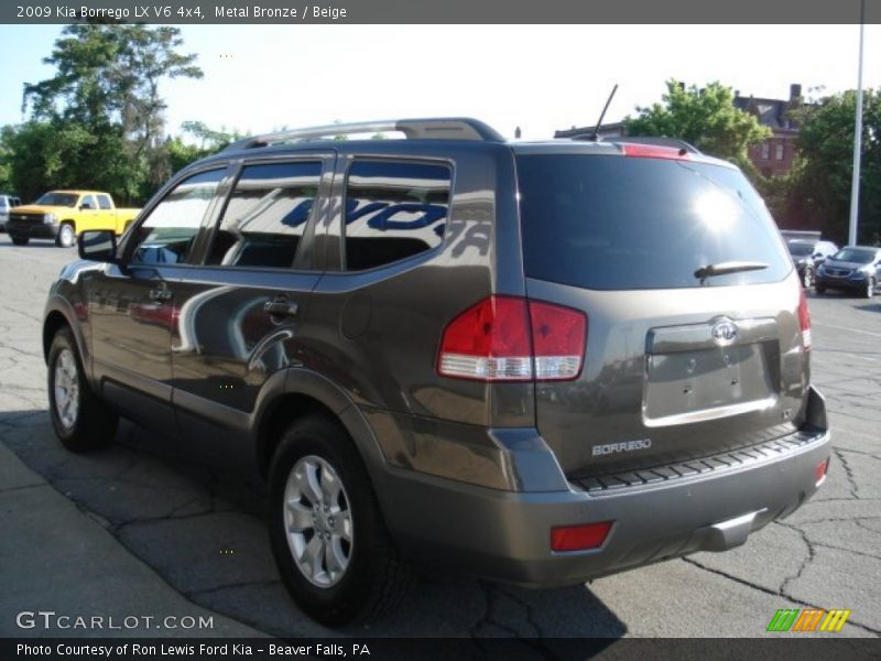 Metal Bronze / Beige 2009 Kia Borrego LX V6 4x4